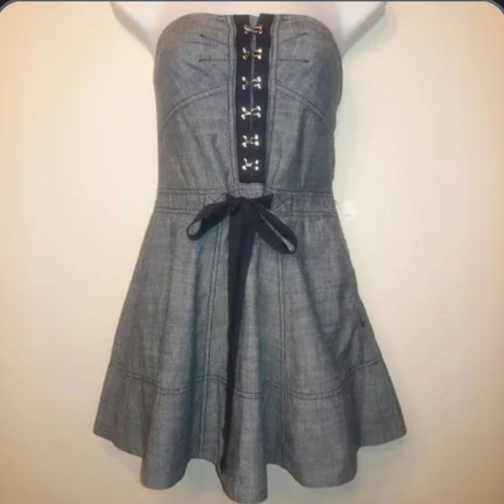 Juicy Couture vintage denim corset dress